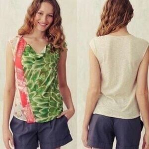 Anthropologie One September Lush Amalgam Blouse Size XS